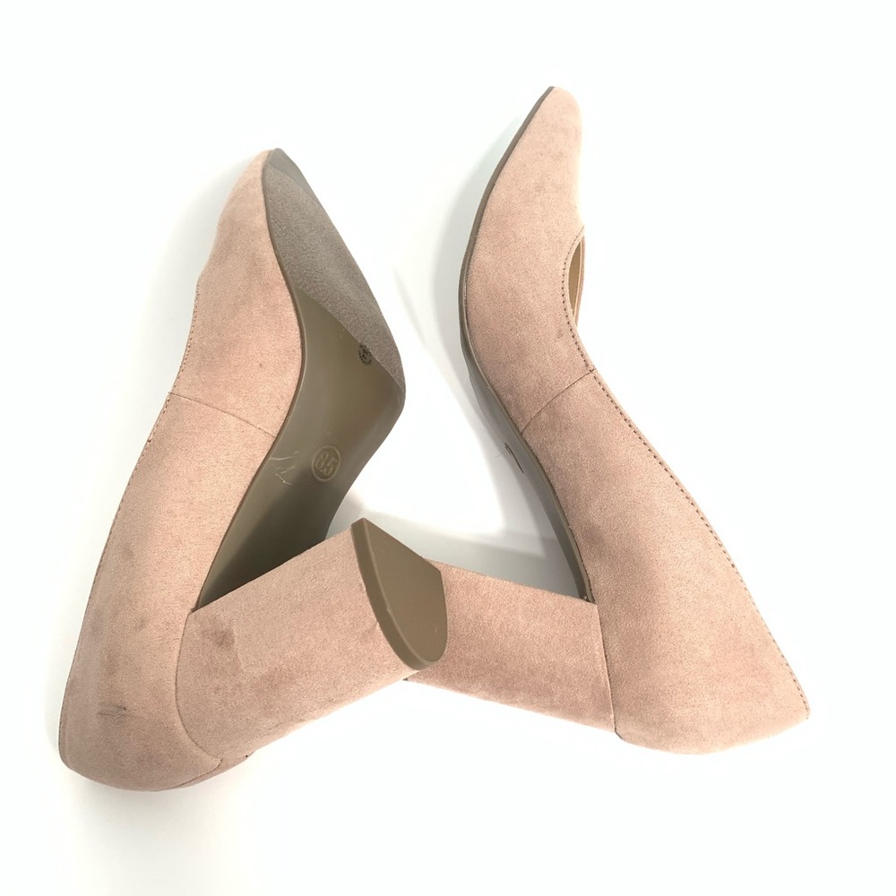 Liz Claiborne Haslett Pink Sz 8.5M Block Heel Shoe - Picture 9 of 9